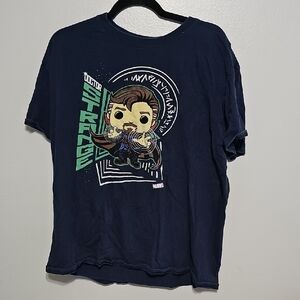 Marvel Doctor Strange Navy L Funko Graphic Tee